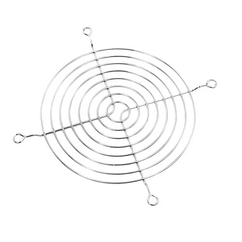 120mm 12cm Notebook Computer Metal Fan Finger Guard Protector Grill Silver Tone