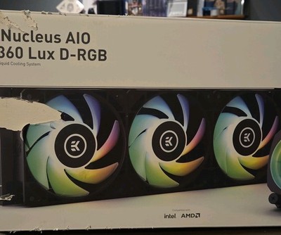 EKWB EK Nucleus AIO 360 Lux D-RGB Liquid CPU Cooler Multicolor RGB Intel AMD