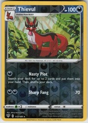 Thievul 113/189 Darkness Ablaze Reverse Holo Rare