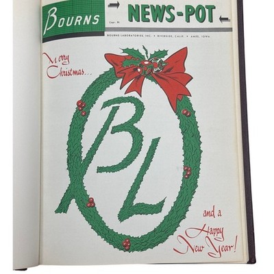 Bourns Inc Newspot Yearbook 1956-1961 Vintage Corporate Bound Book