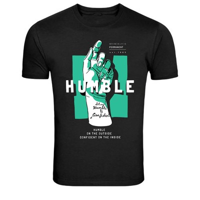 Humble Stay Humble And Confident Motivation Graphic T-Shirt