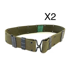 lot of 2 usgi military vintage alice web belt vietnam 90s field gear