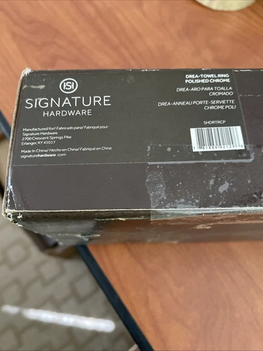 Signature Hardware SHDRTRCP Drea 10" Wall-Mounted Towel Ring, Chrome - Picture 6 of 8