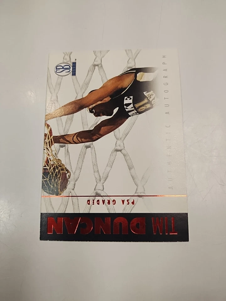 1997 Scoreboard Tim Duncan  Authentic Autograph *Error Unsigned* Rookie Card RC - Image 3 of 4