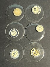 LOT OF 6 GLASS POCKET WATCH CRYSTALS SIZE 16 REPLACEMENT PARTS