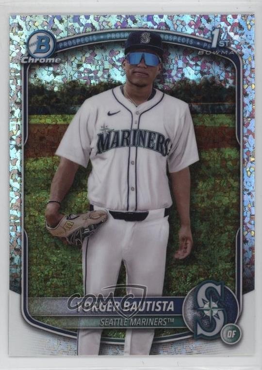 2025 Bowman Chrome Prospects Mini-Diamond Refractor Yorger Bautista #BCP-194 tw0