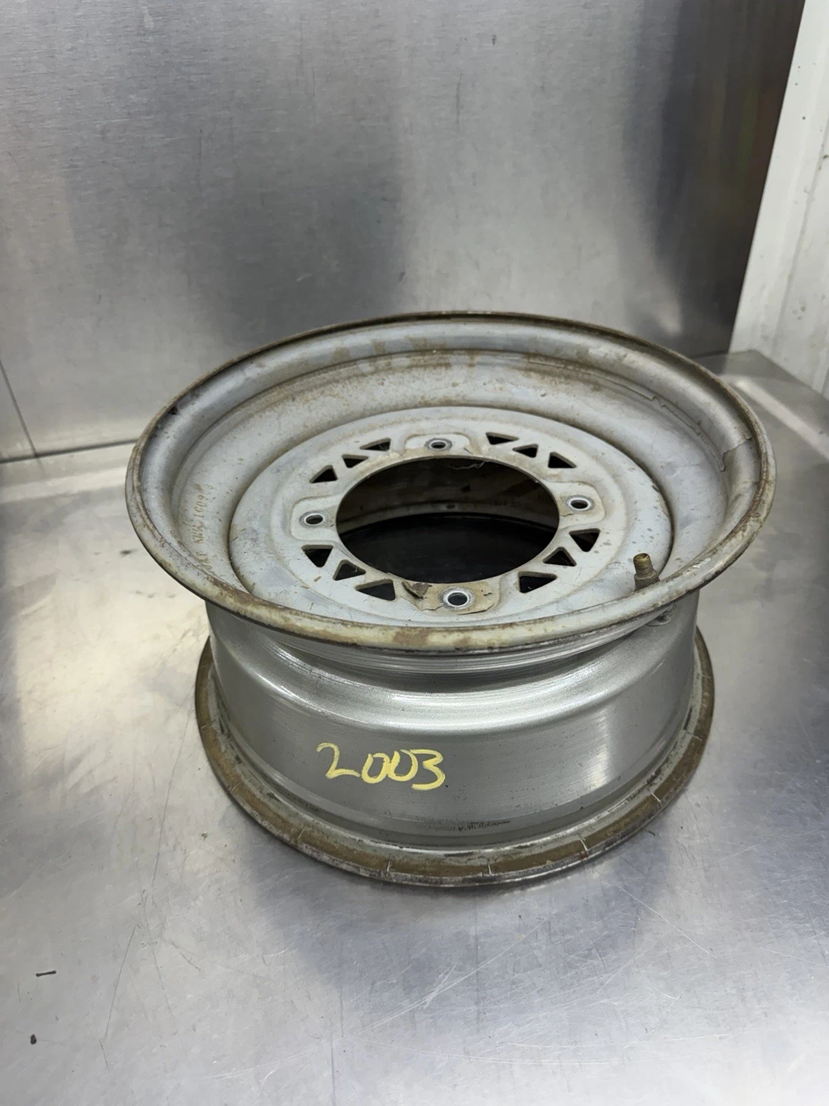 99 00 01 02 03 Polaris Sportsman Xplorer 400 Magnum 500 Oem 12x6 Front Wheel Rim