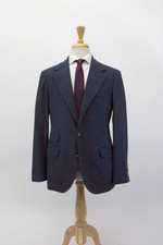 NWT 8250 Brunello Cucinelli Cashmere-Wool Speckled Leisure Fit Suit 48/38US A262