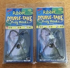 Lot Of 2. Ribbit Double Take Frog Hooks. 2 Pack. 4 Total Hooks.