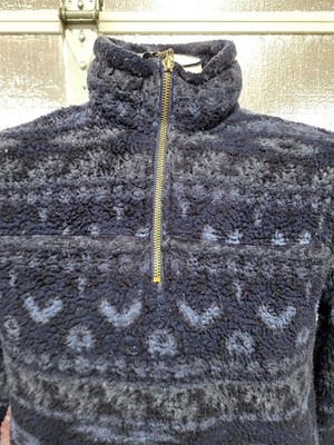 Alpine Sherpa Jacket - Mens Small - 1/4 Zip Pullover- Fleece