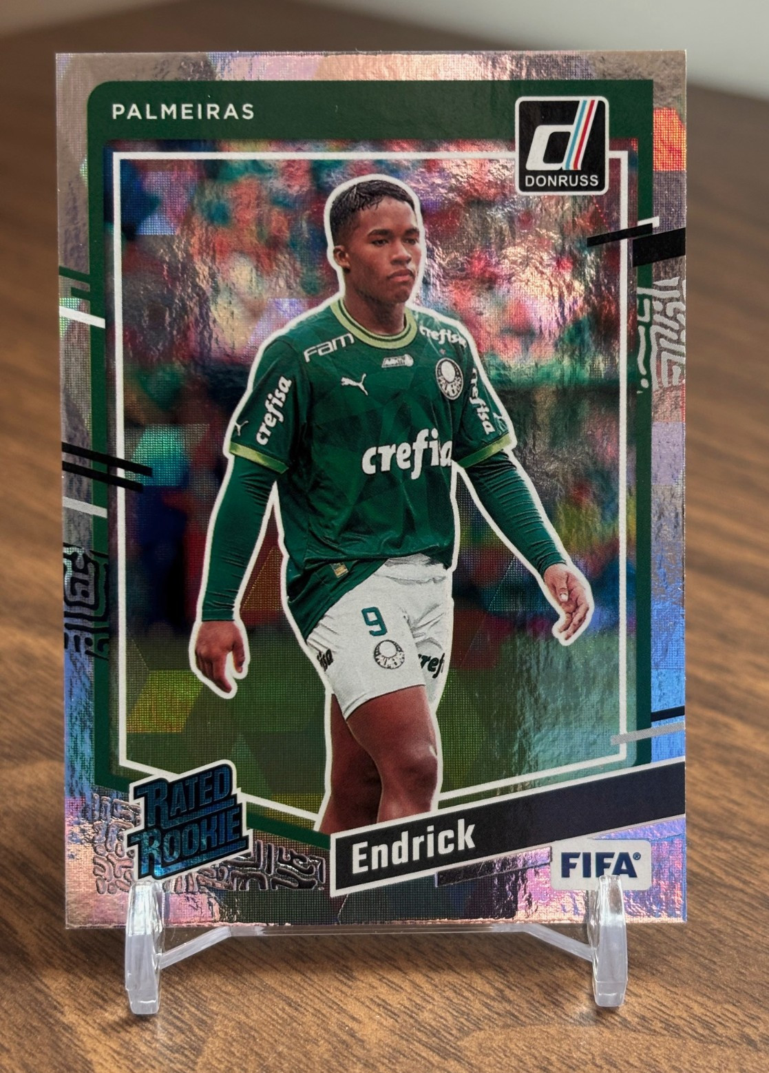 Endrick 2023 2023-24 Panini Donruss #176 Cubic Refractor Rookie RC