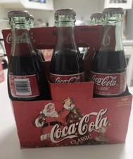 1998 Coca-Cola Classic Christmas edition Bottles set of 6 unopened Collection