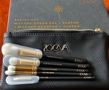 ZOEVA Aristo 5 pennelli trucco + set pochette, RARO, NUOVO CON SCATOLA, Discntnd, HTF, Lmtd Edtn