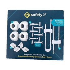 Safety 1St Home Safeguarding and Childproofing Set 80 Pcs , White