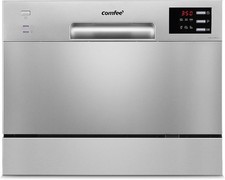 COMFEE' Table Top Dishwasher with 6 Place Settings, Mini Countertop Dishwasher