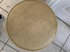 Vintage Deluxe Chrome Furniture Co. Upholstered Swivel Stool on Casters – Mid-Ce