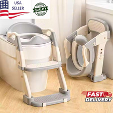 Baby Potty Training Seat Step Ladder Anti-Slip Toddler Toilet Trainer