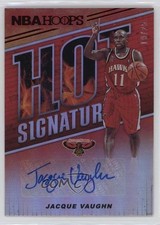 2018-19 Panini NBA Hoops Signatures Red Hot 19/25 Jacque Vaughn #HS-JVG Auto u6m