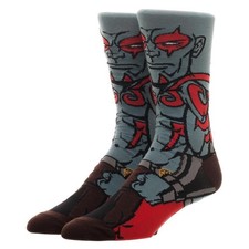 Bioworld Mens Crew Socks Drax Guardians Of The Galaxy Size 10-13 Marvel Comics
