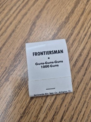 FRONTIERSMAN Arlington TX Vintage Liberty Bell Matchbook