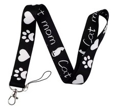 Cat Mom Cats Breed Lovers Love Mother Owner Kitty Kitten Cute Paws Lanyard