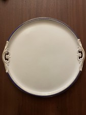 Piatto rotondo grande OEPIAG blu oro 39 cm