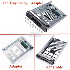 F238F 3.5" HDD Tray 654540 2.5" SSD Adapter For Dell R720 R730 T620 T630 Caddy