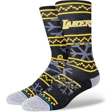 Stance NBA Lakers Frosted 2 Socks - Large - Mens - Black - SALE WAS £20!