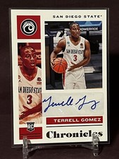2021 Panini Chronicles Draft Picks Rookie Signatures Terrell Gomez #CR-TGO Auto