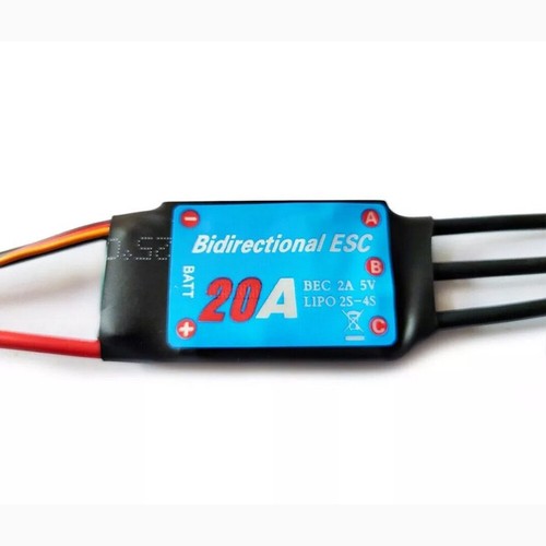 ESC bidireccional ESC sin escobillas 20-60A para coche de radiocontrol barco hélice submarina - Imagen 7 de 11