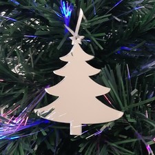 Xmas Tree Christmas tree Decorations Mirrored Colours Sets: 10x7cm or 4x14cm