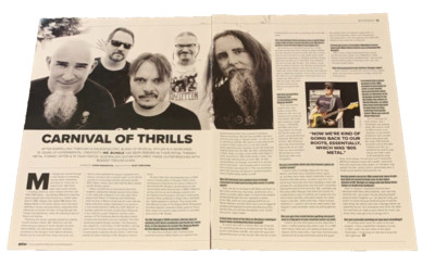 MR. BUNGLE 2 Page Article Australian Guitar Magazine May 2024 Scott Ian