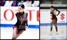 Figure Skating Competition Dress Ice Skating Training Girl black handmade