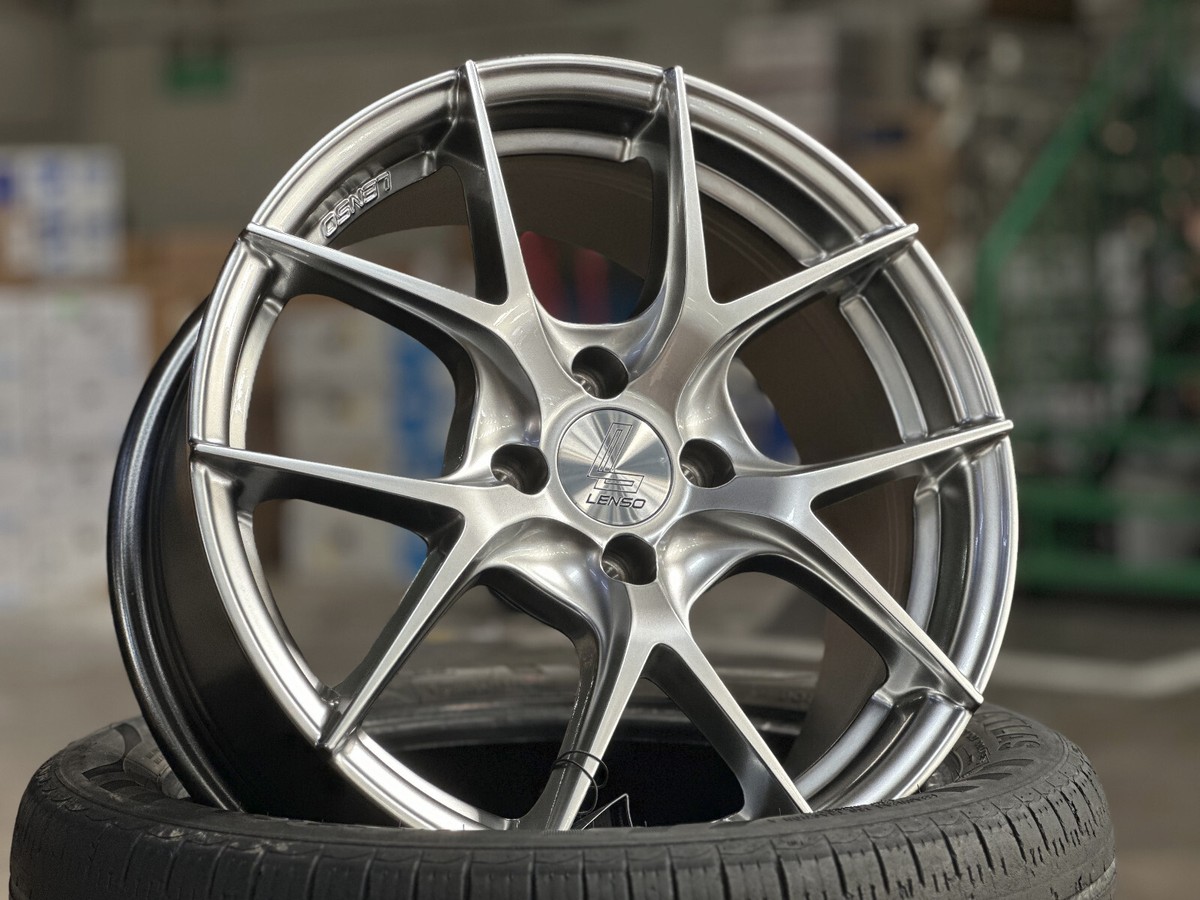 New 16x7J LENSO JAGER DYNA SILVER (4 Wheel) 4x100 Fit For HONDA