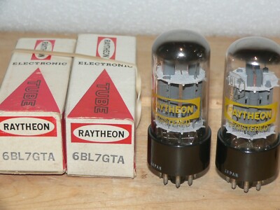 2 NIB Raytheon 6BL7GTA Tubes- Japan