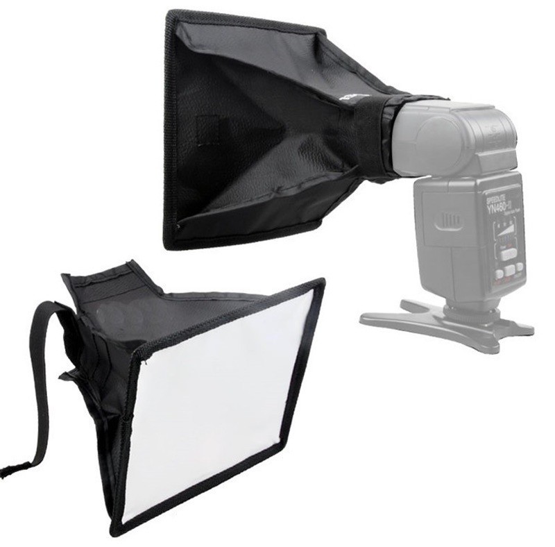 DIFFUSORE FLASH ESTERNO SOFTBOX COMPATIBILE CON NIKON SB-800 SB-600 ...