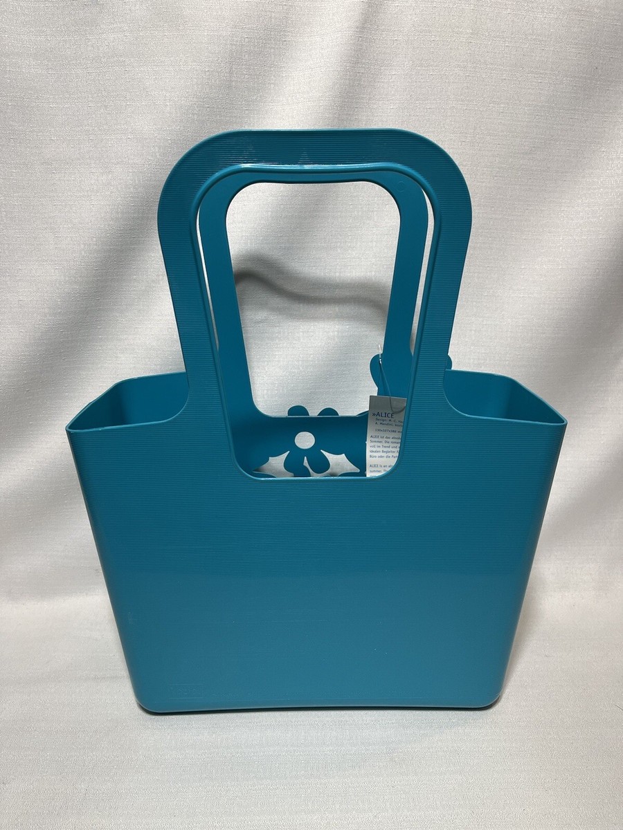 Koziol Alice Floral Bag Blue Plastics Shopper New Germany Shipped