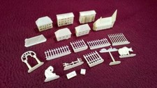  VINTAGE 1950'S PLASTIC MARGARINE  CAF  BUILDINGS FENCE  GERMANY FRANCE
