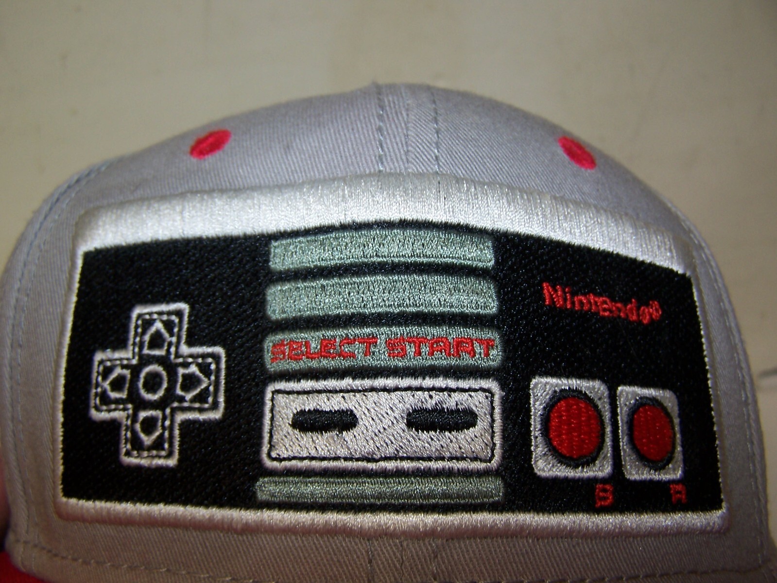Nintendo NES Retro Controller Snapback Hat - Gray… - image 5