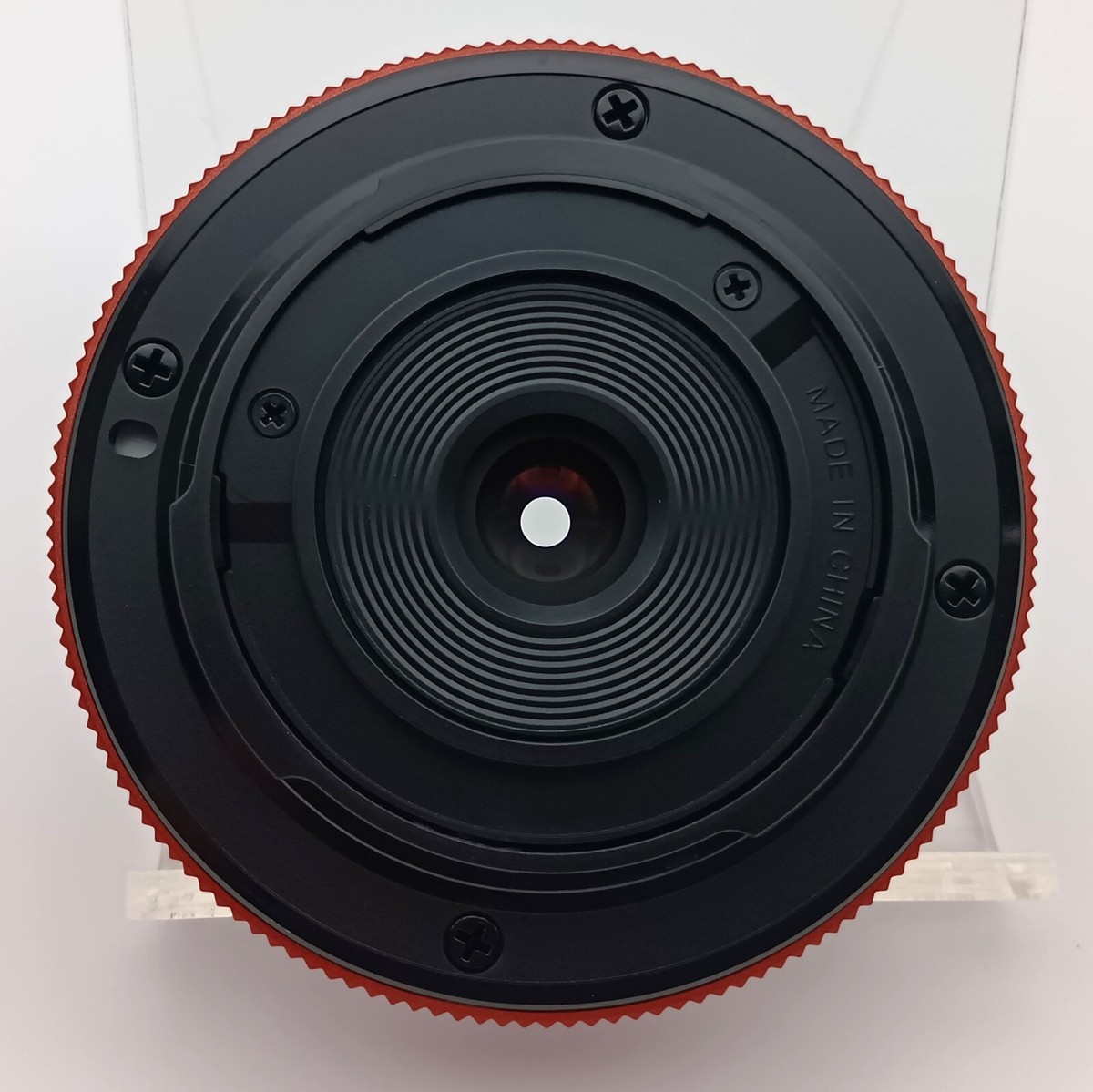 New] Olympus Lens 15mm f/8 Red BCL-1580 Camera Body Cap Lens New