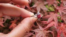 GARNET RING 925 Sterling Silver Band Statement Ring Handmade Ring All size
