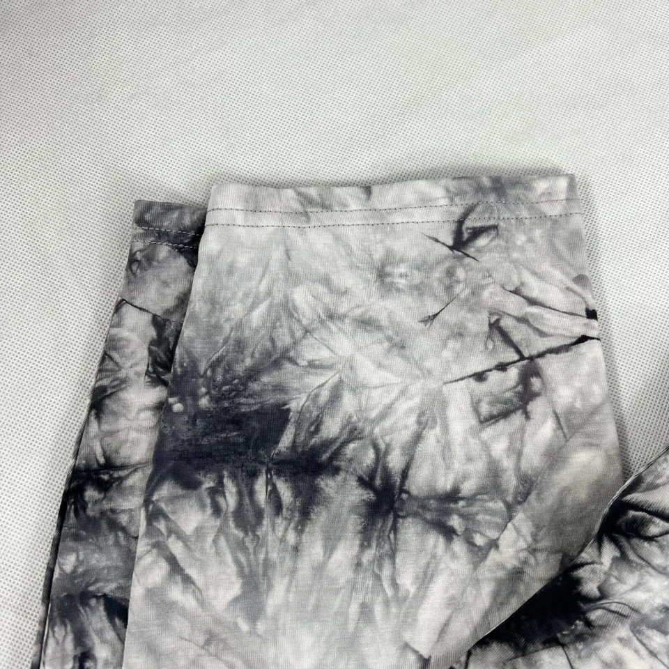 Pantalones de cintura elástica Hue Active gris blanco tie-dye salón entrenamiento talla XL Foto 3 de 4