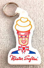 Mister Mr Softee Ice Cream Premium Soft Plastic Key Chain Promo NOS New 2000's