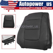 For 2011-2015 Ford Explorer Driver Passenger Bottom Top Leather Seat Cover Black