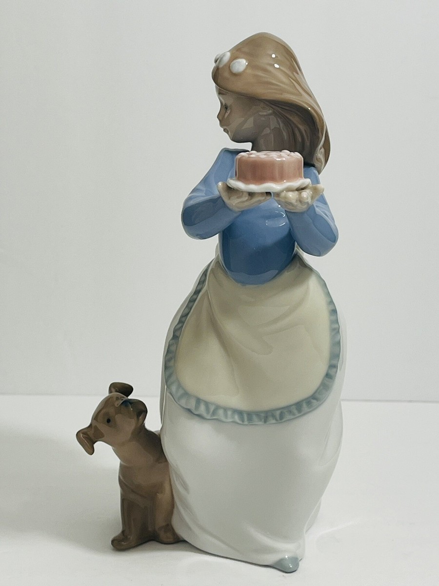 lladro nao 陶器　置物　仔犬　女の子 lladro nao 陶器置物仔犬女の子