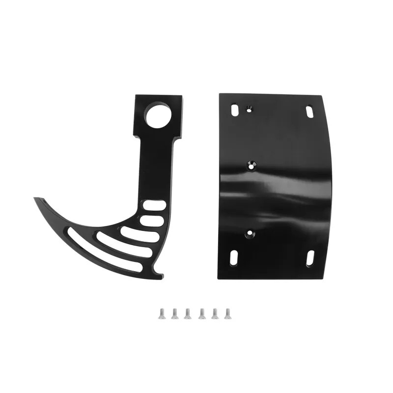 Motorcycle Curved Vertical Side Mount License Plate Holder Bracket For Harley