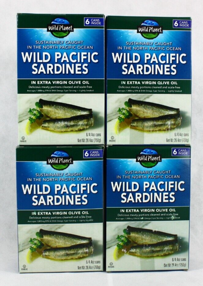 4-Pack Silicone Can Lids For Season & Wild Planet 4.37 Oz Sardine Cans - Airtight, Dishwasher & Freezer Safe