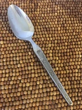 Hanford Forge CAMBRIA Stainless Textured Geometric PLACE OVAL SOUP SPOON 7 1/8”
