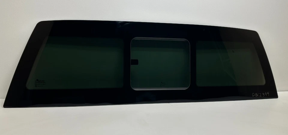 Fits 2015-2025 Ford F150 Manual Sliding Rear Back (flush fit) Window Non-Heat Foto 3 de 4