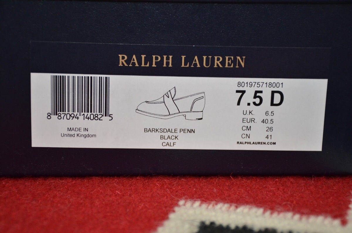 Ralph Lauren Purple Label Edward Green Black Calf Penny Ralph Lauren Purple Label Edward Green Black Calf Penny